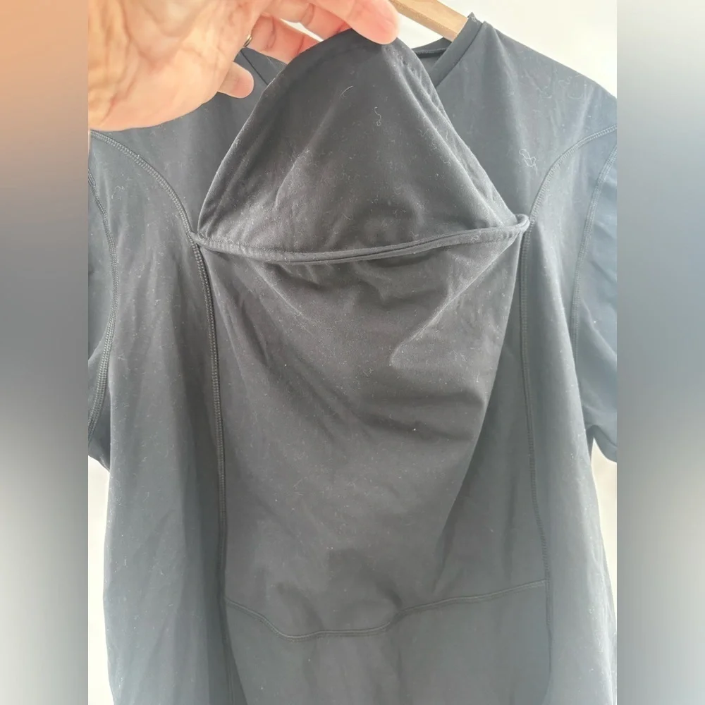 LALABU Men's Black Babywearing Tee XL